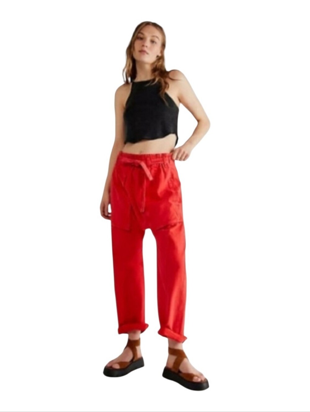 Free People Sky Ryder Cotton Linen Boho Pants S Boho